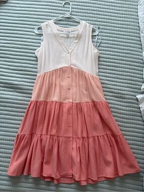 Calvin Klein women’s shades of pink dress